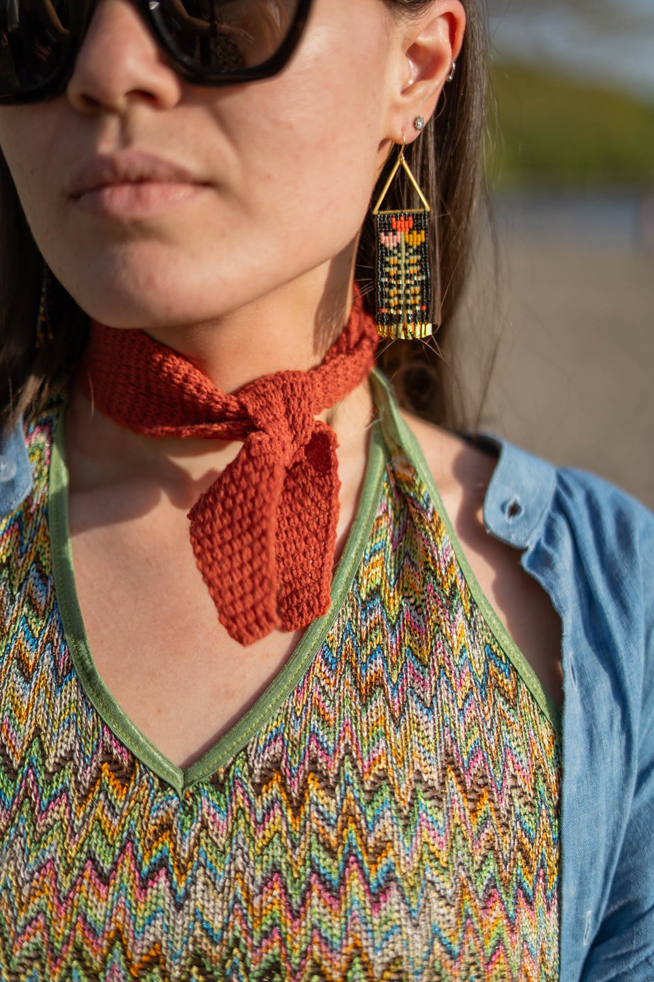 Stripe Wool Scarf — COMMAND knitwear